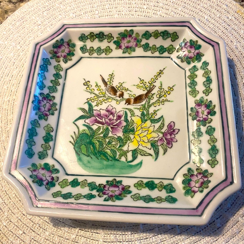 Nora Fenton Floral Dish